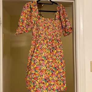 Rixo for Target - Floral Puff Sleeve Smocked Dress - Size M - EUC - worn 2 times